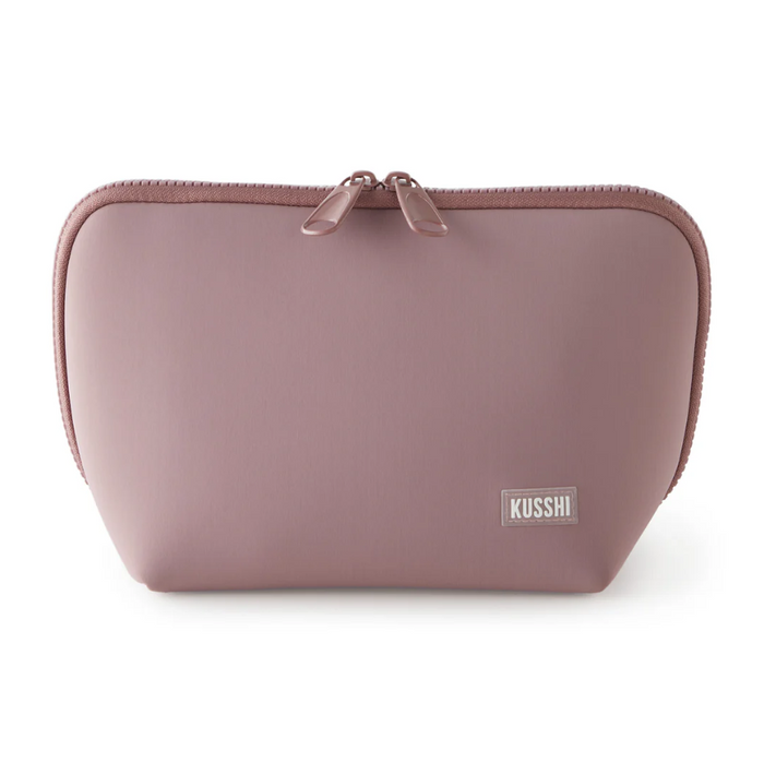 Neoprene Makeup Bag Mauve Travel Accessories in at Wrapsody