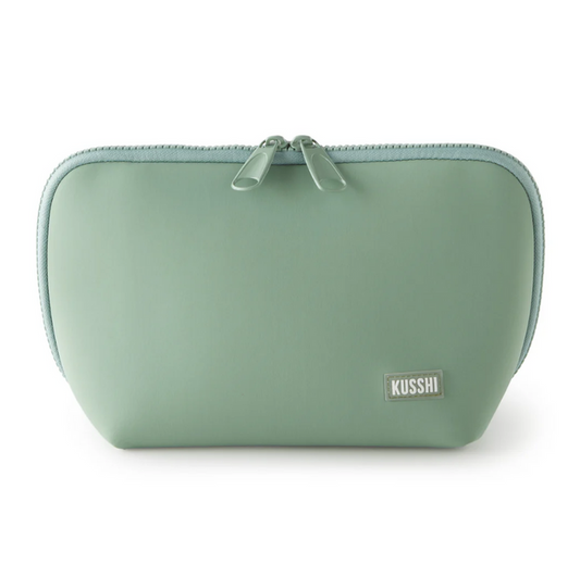 Neoprene Makeup Bag Sage Travel Accessories in at Wrapsody