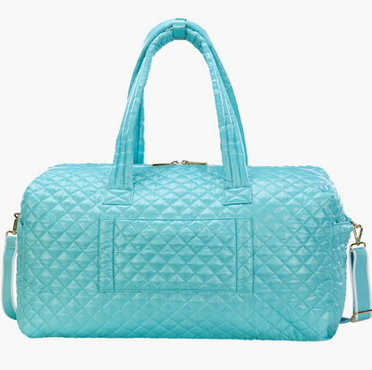 Oliver Thomas 24/7 Weekender Duffle Ocean Blue/White Stripe Luggage in at Wrapsody