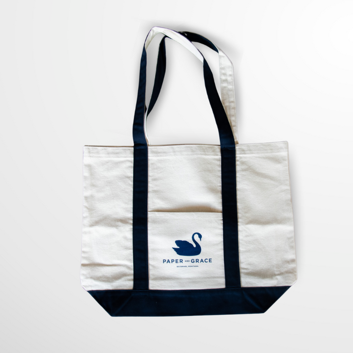 Paper and Grace Tote Bag - Iconic Swan