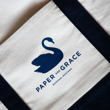 Paper and Grace Tote Bag - Iconic Swan