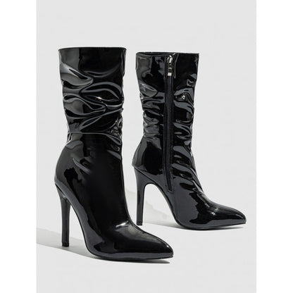 Patent Leather High Heel Pointed Stiletto Style Boots 🇨🇳