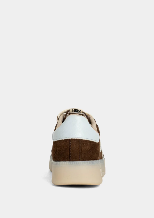 Peaches Brown Suede Sneakers Shoes in at Wrapsody