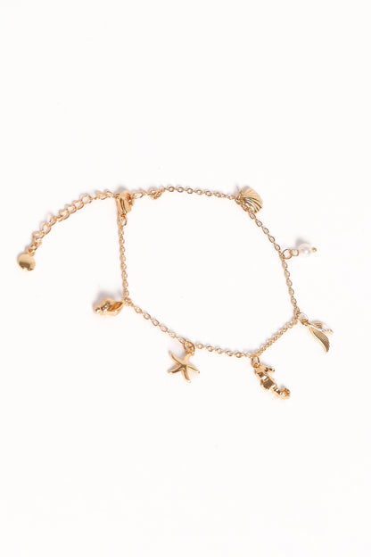 Alex Charm Bracelet - Gold