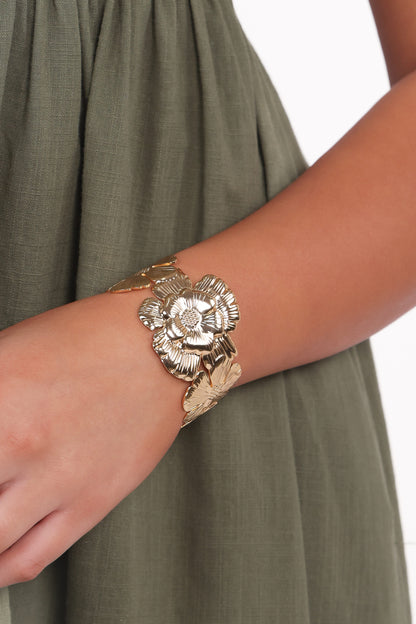 Bloom Cuff Bracelet - Gold