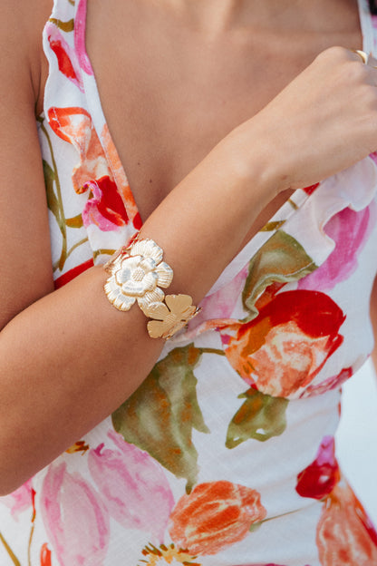 Bloom Cuff Bracelet - Gold