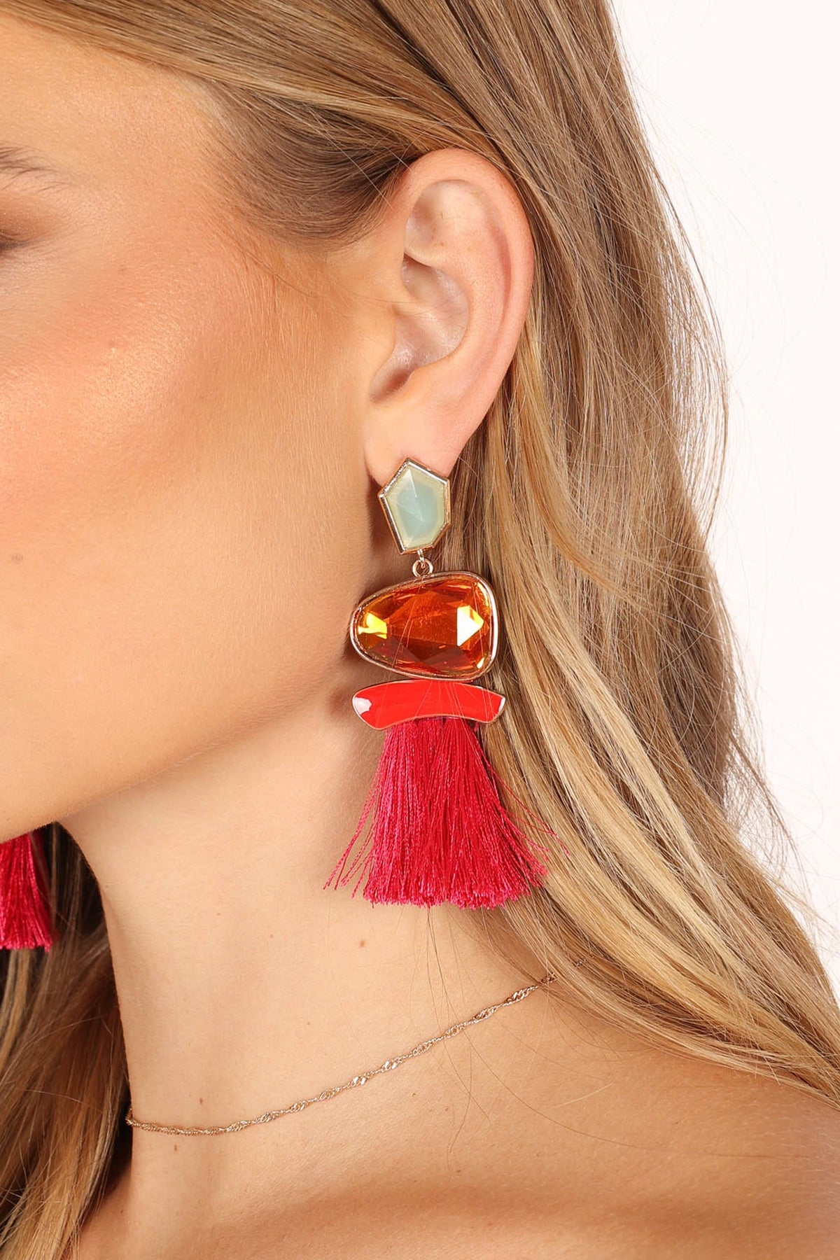 Cora Fringe Earrings - Multi