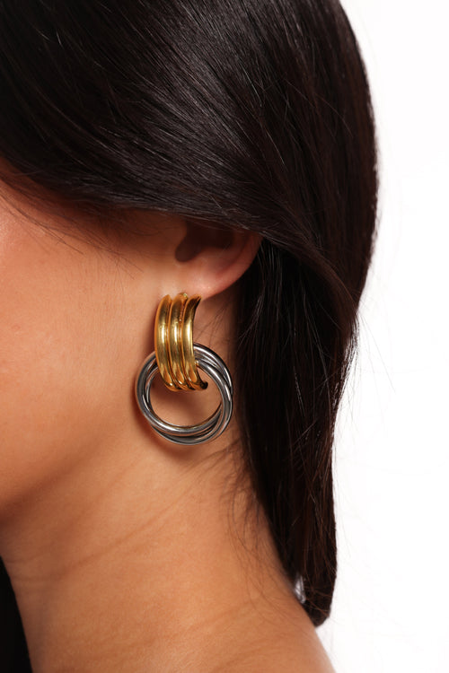 Cyra Earrings - Gold/Silver