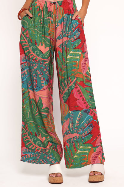 Charly Wide Leg Pant - Calypso Coral