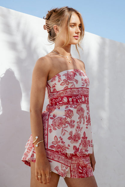 Clarke Shorts - Rose Tile