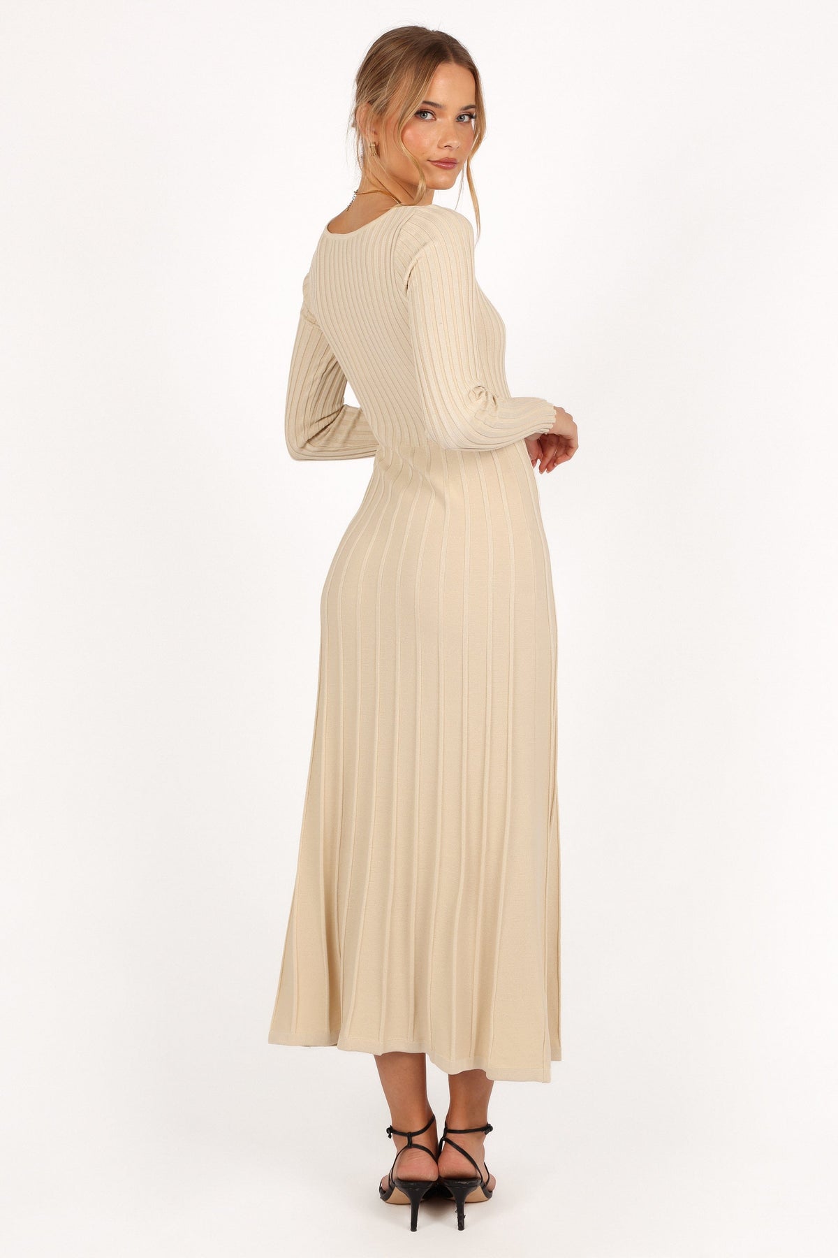 Alison Long Sleeve Maxi Dress - Cream