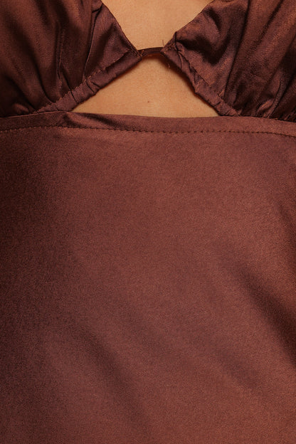 Amalia Maxi Dress - Chocolate