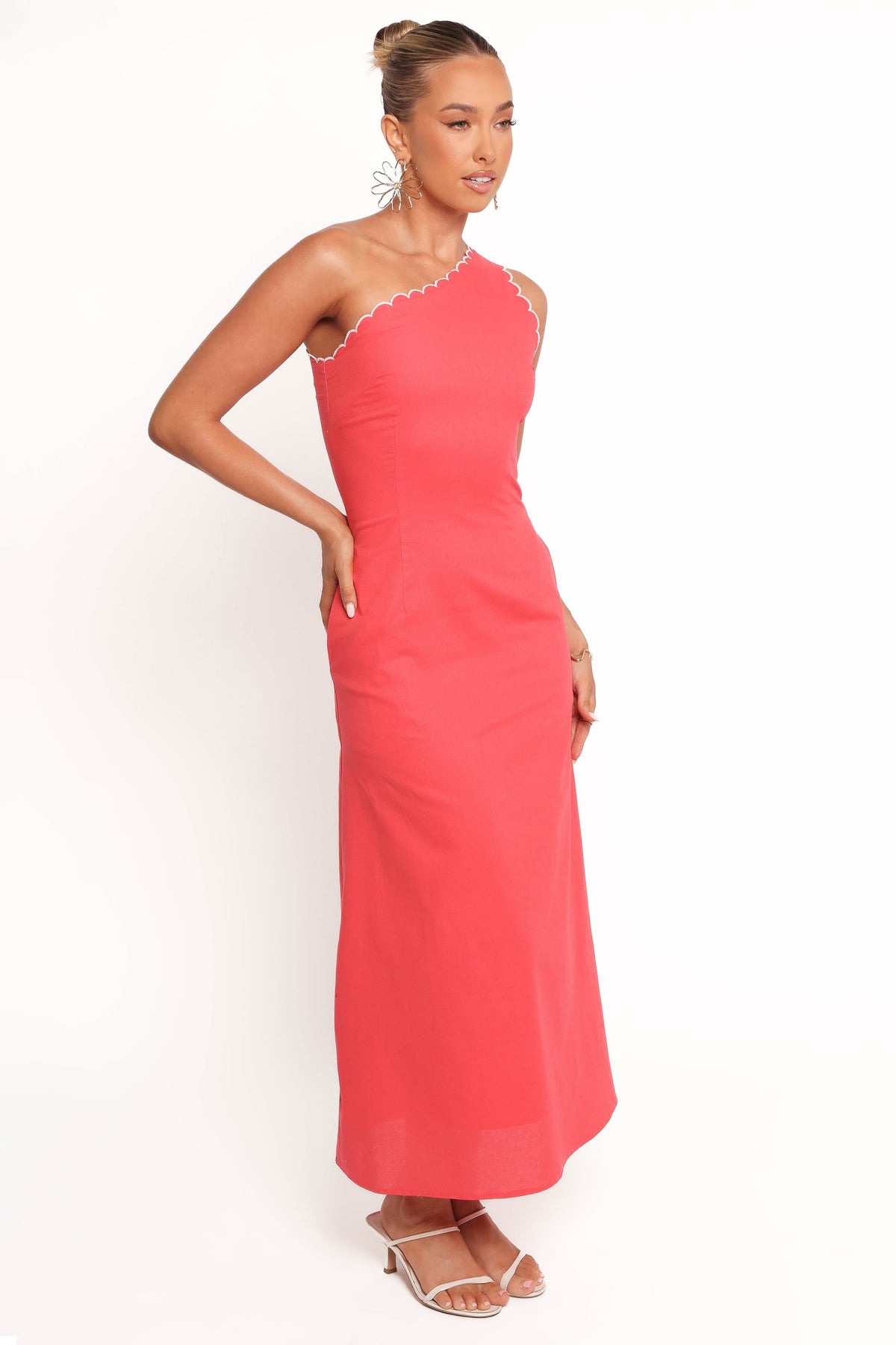 Amani Midi Dress - Coral