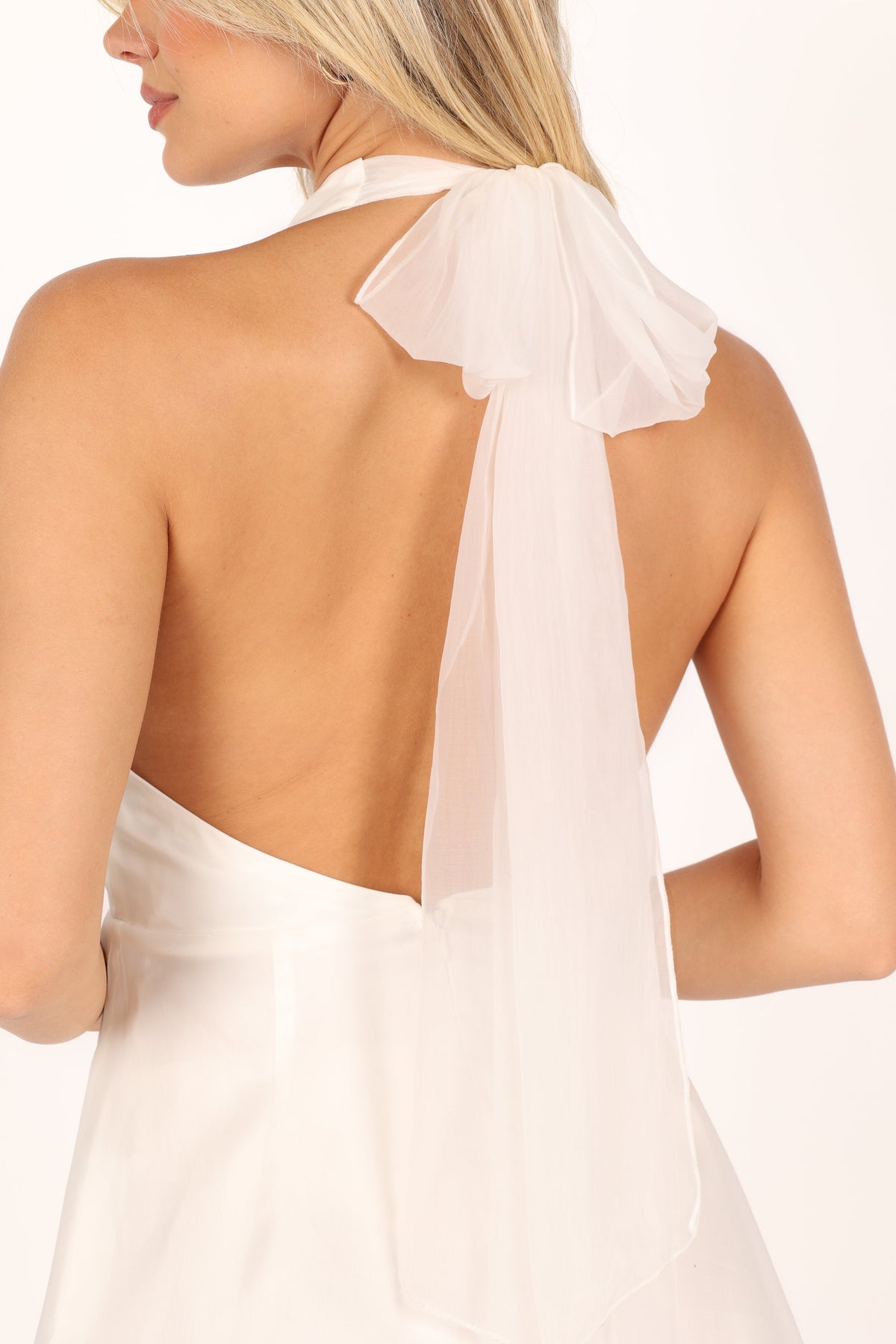 Anya Tulle Mini Dress - White