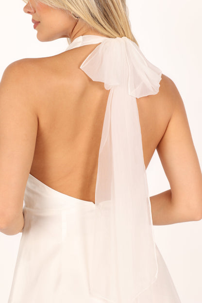 Anya Tulle Mini Dress - White