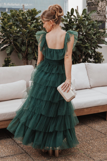 Belle Maxi Dress - Hunter Green