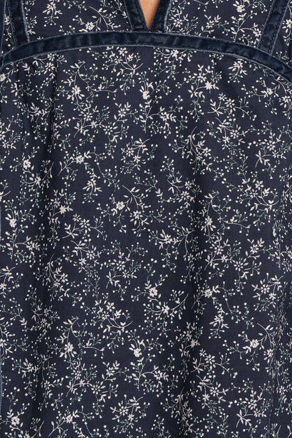 Brooklyn Mini Dress - Blue Floral