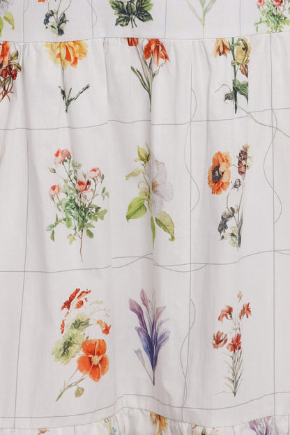 Brooks Maxi Dress - White Floral