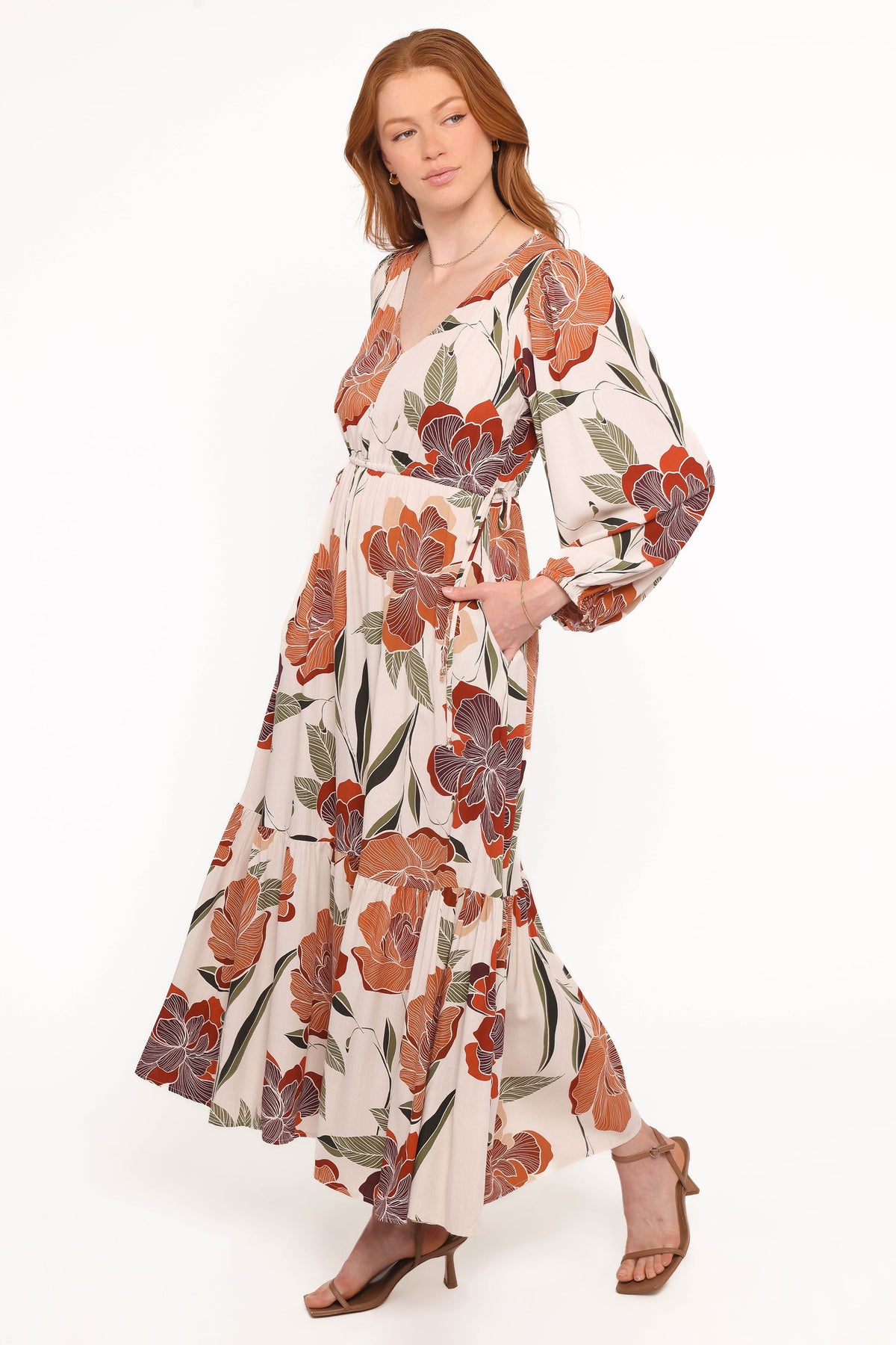 Cerwin Midi Dress - Fall Floral