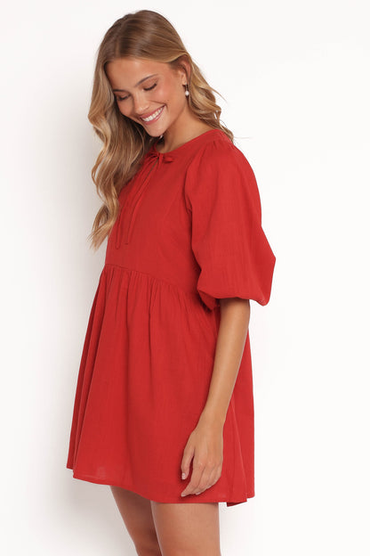 Cinzia Mini Dress - Red