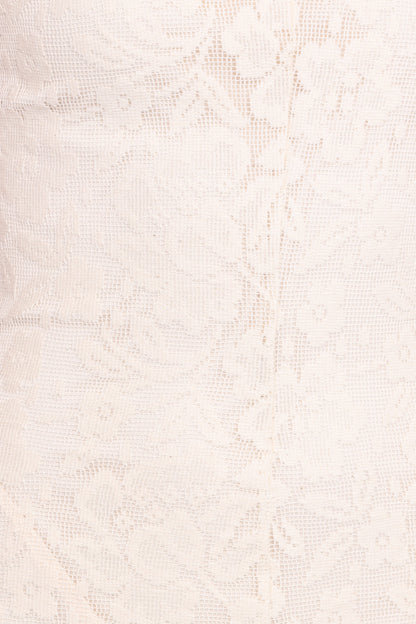 Danni Lace Midi Dress - Ecru