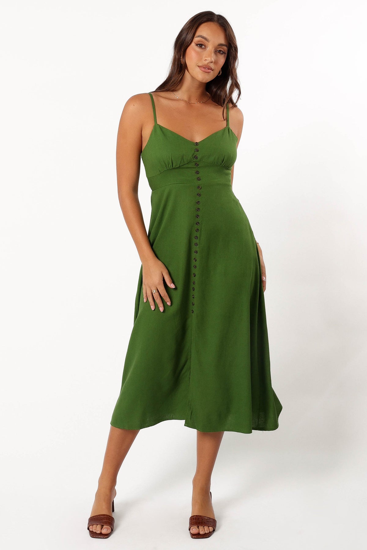 Darby Midi Dress - Ibiza Green