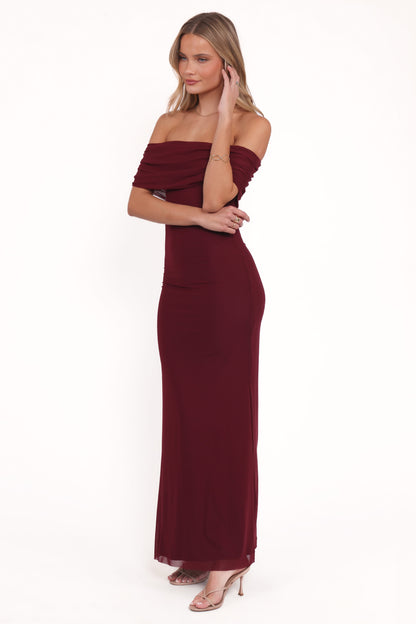 Desirae Maxi Dress - Burgundy