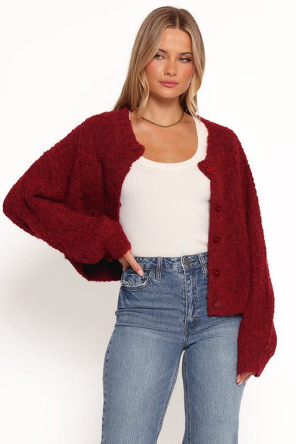 Albertine Cardigan - Wine