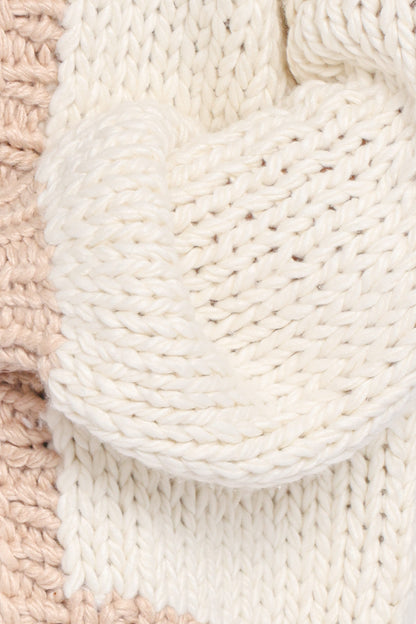 Anige Contrast Trim Cardigan - Cream