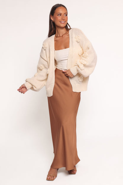 Doralee Rose Cardigan - Cream