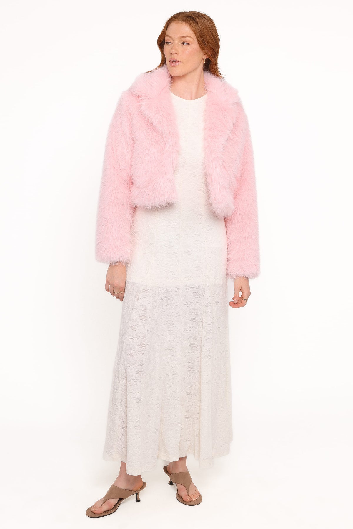 Bobbi Faux Fur Jacket - Pink