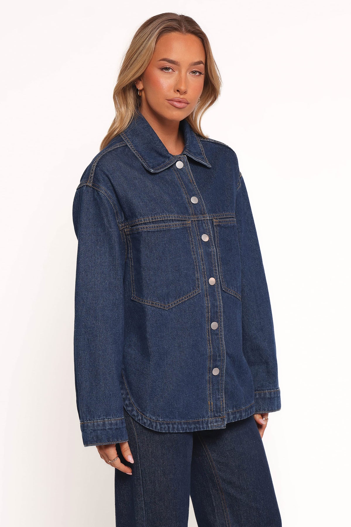 Dede Denim Shacket - Denim