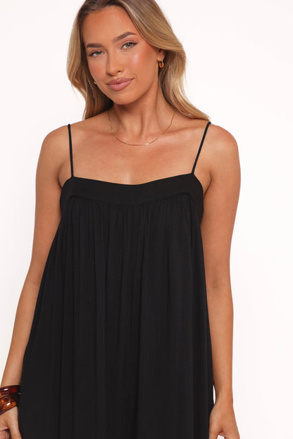 Abegail Flowy Jumpsuit - Black