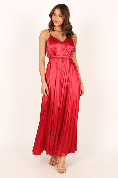 Eden Wide Leg Jumpsuit - Red