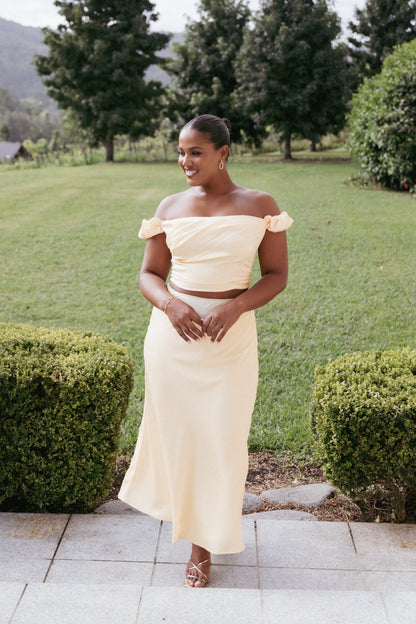 Arabella Two Piece Set - Butter Yellow