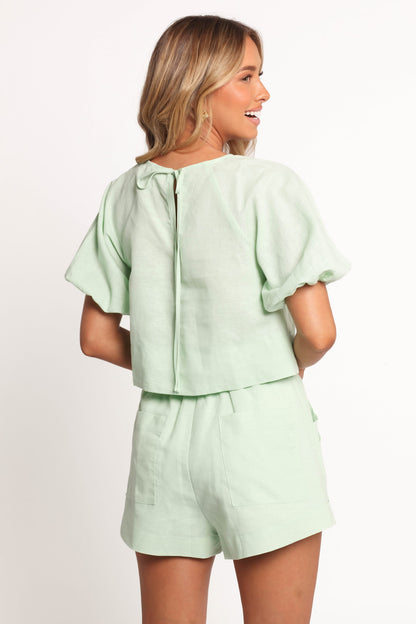 Chelsey Linen Set - Sage