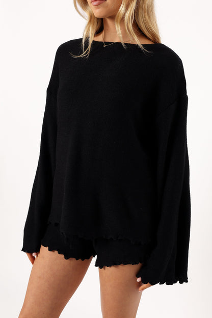 Christina Knit Set - Black