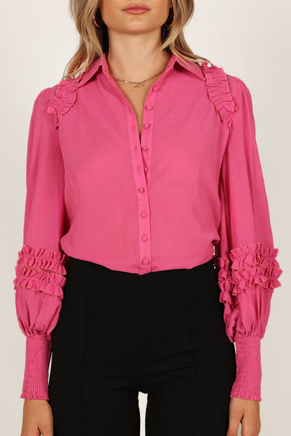 Bettina Shirt - Fuchsia