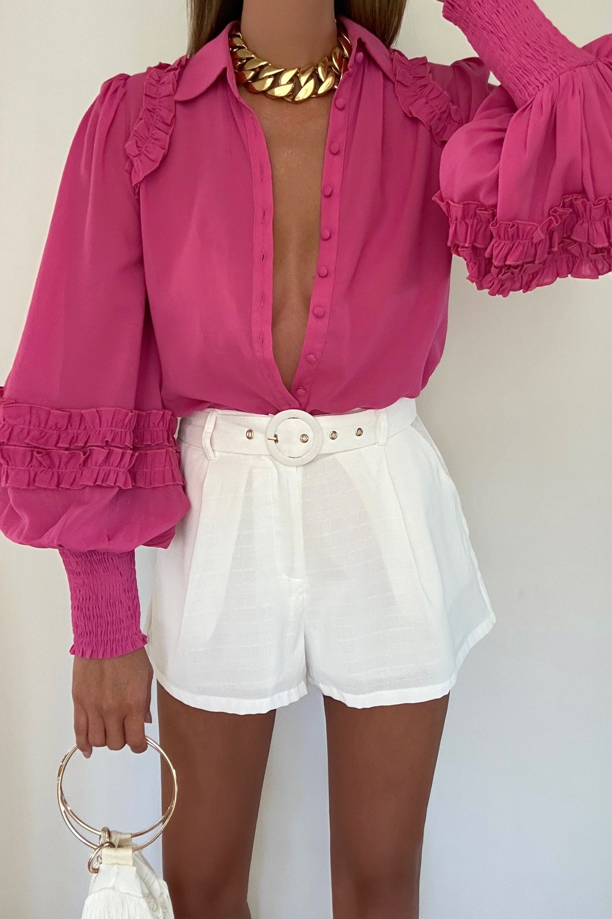 Bettina Shirt - Fuchsia