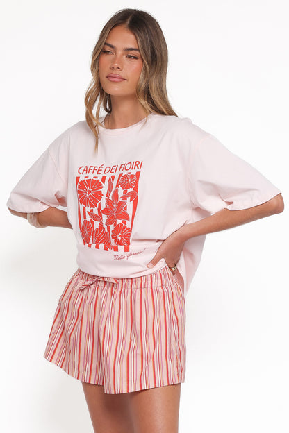 Caffe Dei Fiori Tee - Pink