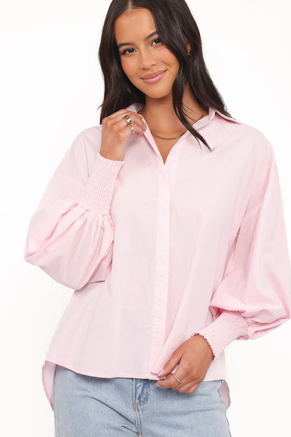 Carys Shirt - Pale Pink
