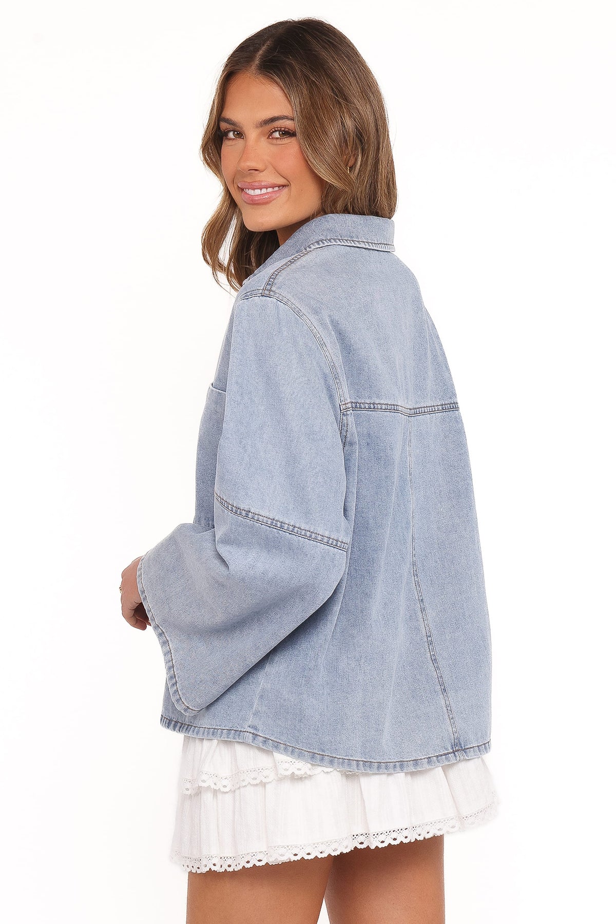 Celestia Denim Top - Light Wash