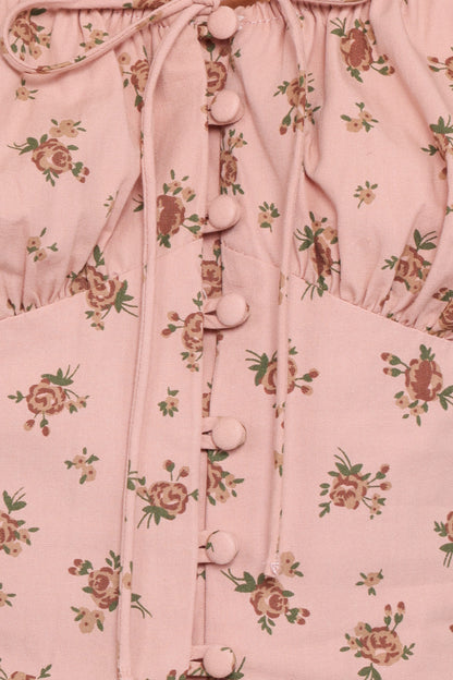 Charlene Top - Pink Floral