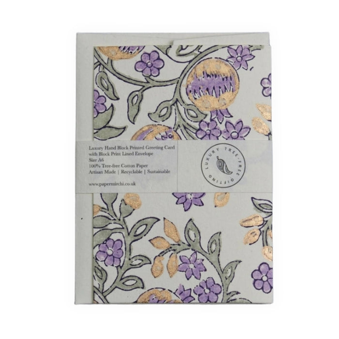 Pomegranate Lavender Card