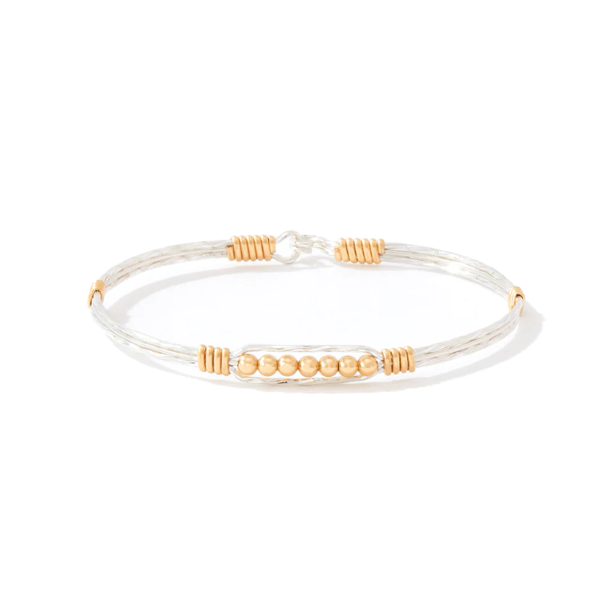 Ronaldo Power of Prayer Mirror Silver/Gold Beads Bracelet Bracelets in at Wrapsody