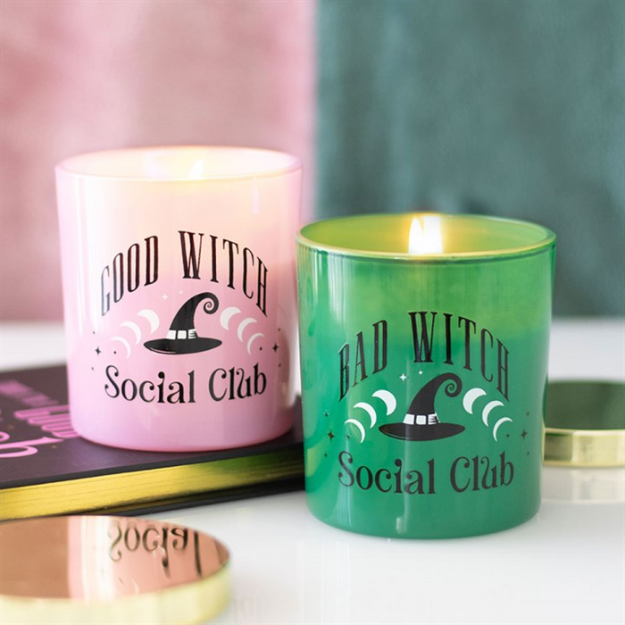 *Set of 2 Good Witch and Bad Witch Scented Glass Candles 🇬🇧