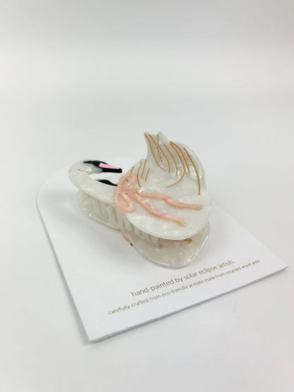 Solar Eclipse Bow Swan Hair Clip Hair Accessories in at Wrapsody