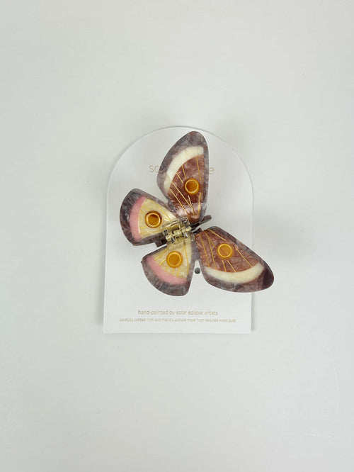 Solar Eclipse Emperor Silk Moth Hair Clip Hair Accessories in at Wrapsody