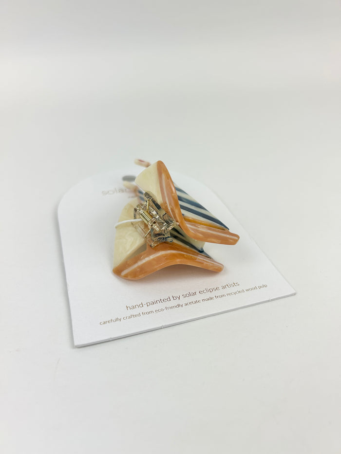 Solar Eclipse Sailboat Hair Clip Hair Accessories in at Wrapsody