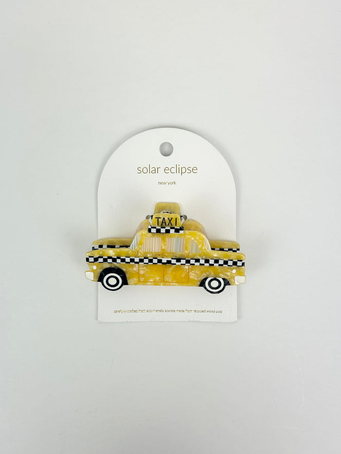 Solar Eclipse Yellow Taxi Cab Hair Clip Hair Accessories in at Wrapsody